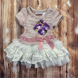 Blueberi Boulevard Soft Pink Knit Baby Dress 
12 Months